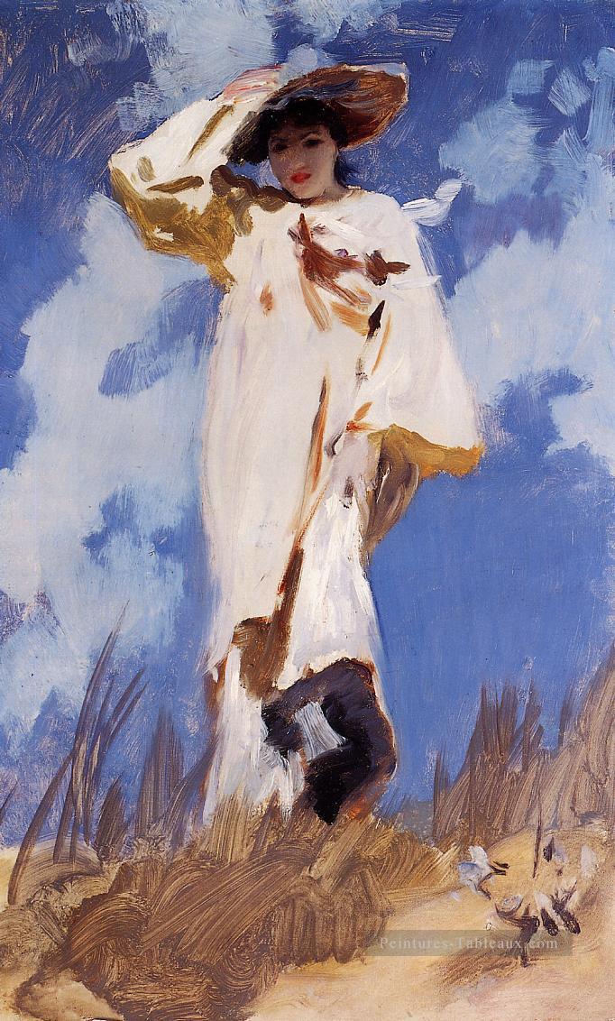 Un coup de vent John Singer Sargent aquarelle Peintures à l'huile